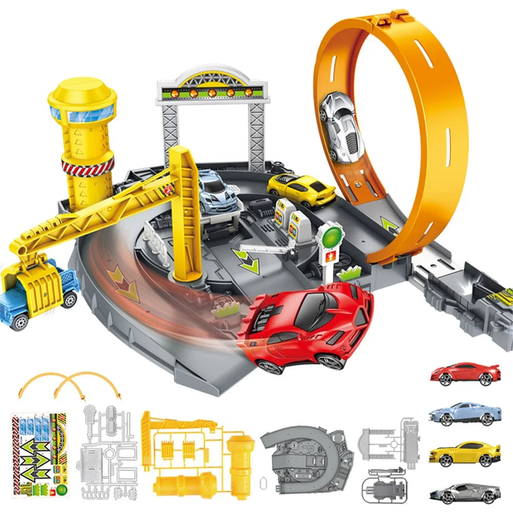 P872-A Parking Lot Track Puzzle Learning Toy for Kids Gifts - 4