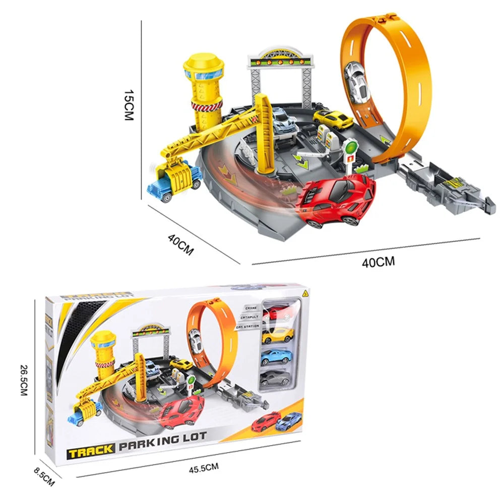 P872-A Parking Lot Track Puzzle Learning Toy for Kids Gifts - 6