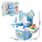 Children Kids Educational Play Set Kitchen Toys Plastics Dollhouse Dining Table - Blue - 2