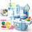 Children Kids Educational Play Set Kitchen Toys Plastics Dollhouse Dining Table - Blue - 5