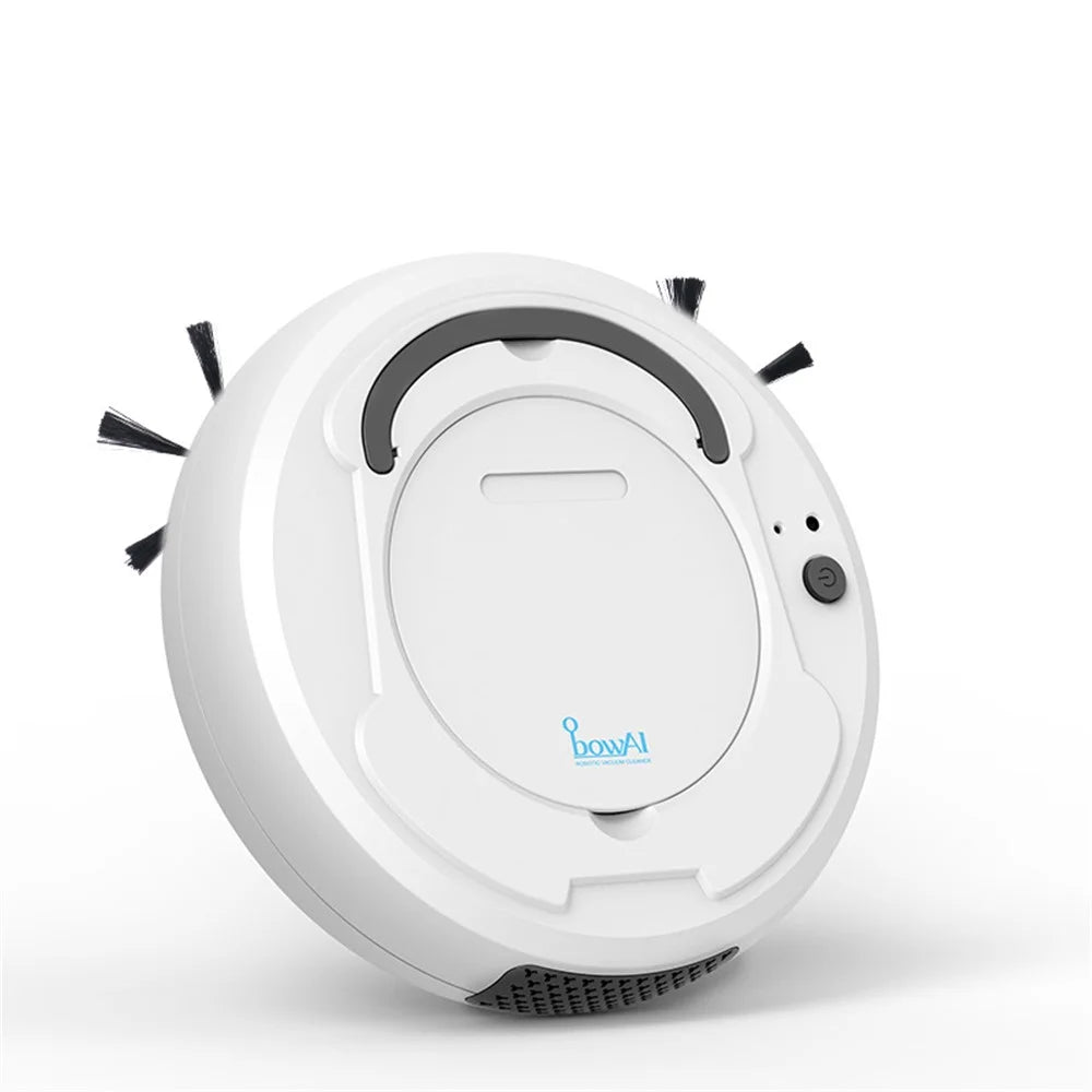 OB8 Rechargeable Smart Robot Vacuum Cleaner 3 In 1 Floor Sweeping Household Cleaning Machine - White - 1
