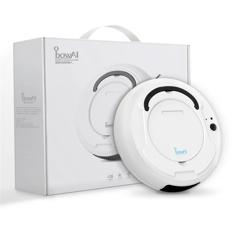 OB8 Rechargeable Smart Robot Vacuum Cleaner 3 In 1 Floor Sweeping Household Cleaning Machine - White - 2