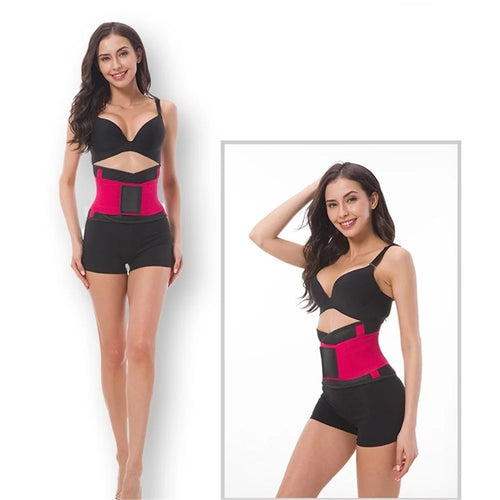 Women Breathable Waist Support Pressure Protector Waist Trimmer Belt Waist Cincher Trainer Body Shaper - Rose / S - 1