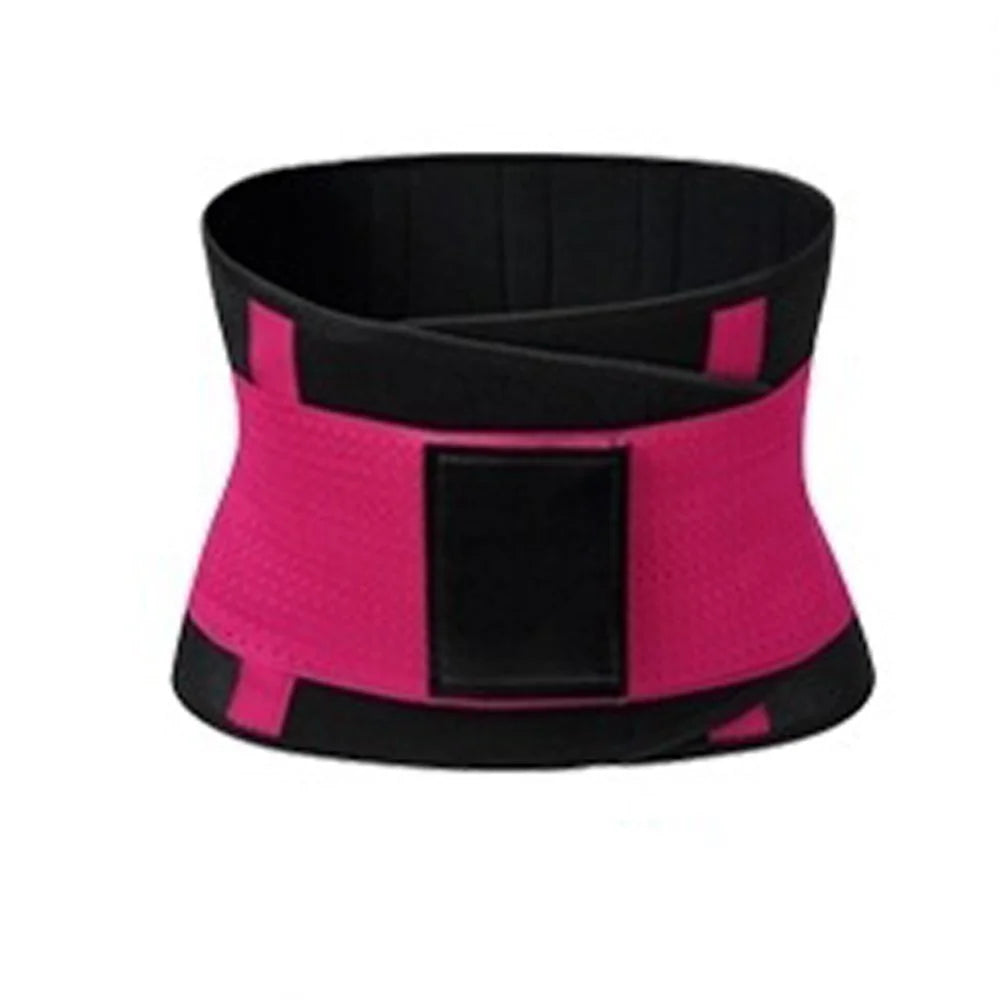Women Breathable Waist Support Pressure Protector Waist Trimmer Belt Waist Cincher Trainer Body Shaper - Rose / S - 2