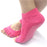 Non Slip Yoga Socks for Women Toeless Pilates Ballet Workout Socks - Pink - 1
