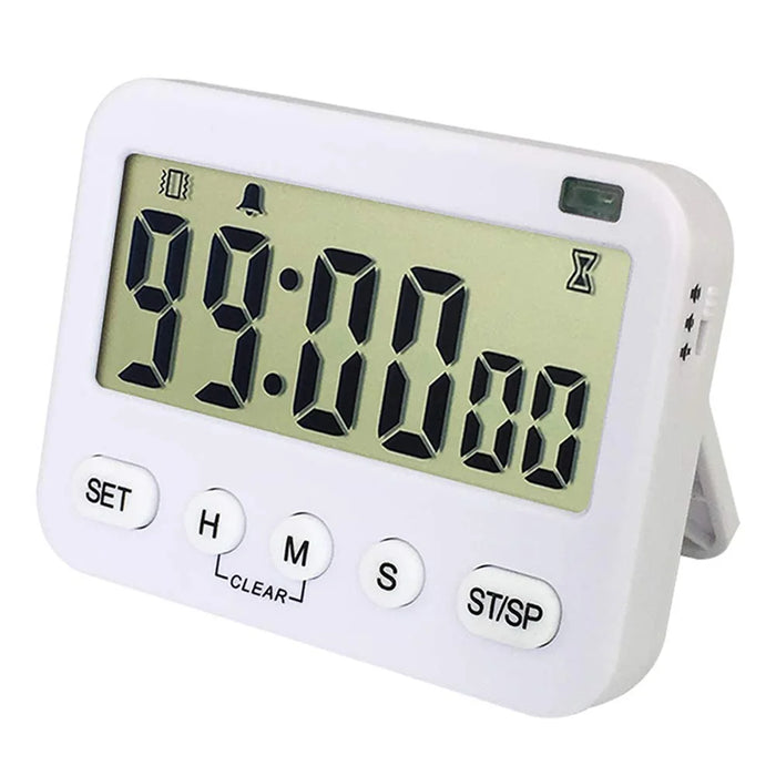 Digital Kitchen Timer Big Digit Count Down & Up Timer Memory Vibration Flashlight Loud Alarm with Magnetic Back - 1
