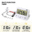 Digital Kitchen Timer Big Digit Count Down & Up Timer Memory Vibration Flashlight Loud Alarm with Magnetic Back - 4