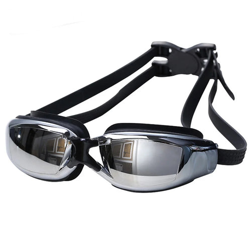 Anti-fog Swimming Goggles UV Protection HD Swimming Glasses for Adult and Child - Black - 1
