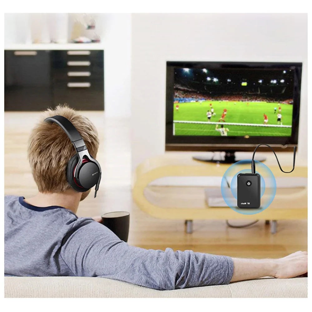 YPF-03 2-in-1 Bluetooth-compatible 4.2 Transmitter Receiver Wireless Audio Adapter Support 3.5mm Audio for TV / Home Stereo / Phone - 2