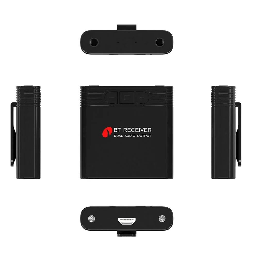 TS-B8 Bluetooth-compatible 4.1 Receiver Dual Audio Output 3.5mm Stereo Adapter - 7