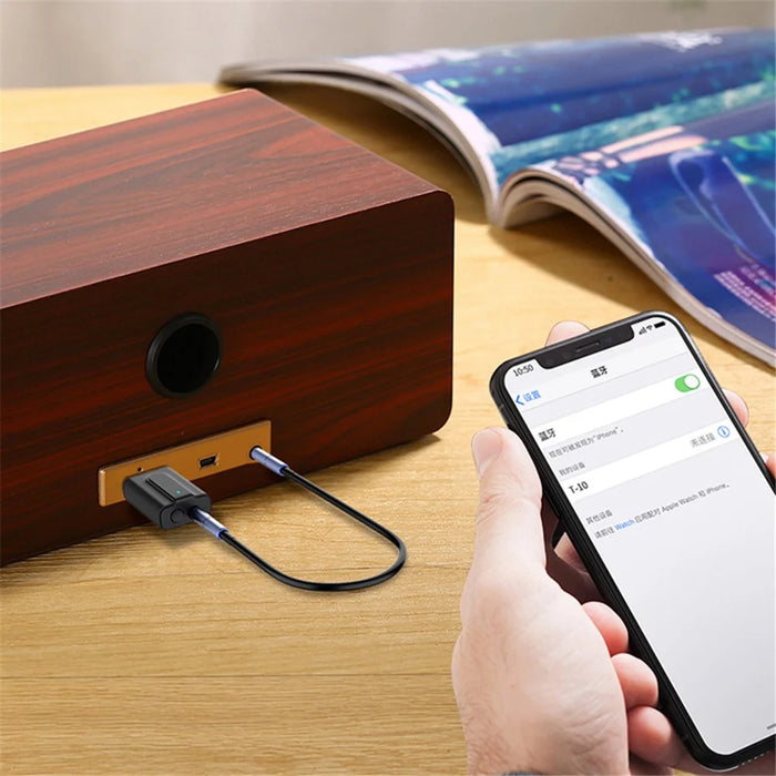 2 in 1 Bluetooth-compatible 5.0 Transmitter TV Receiver 3.5mm Aux Audio USB Wireless Adapter for Car PC - 7