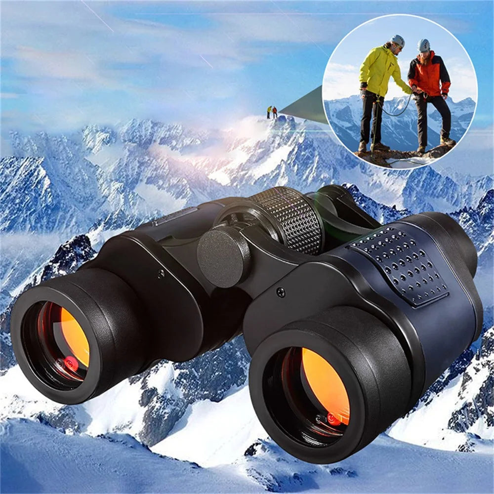 Night Vision 60x60 3000M HD Hunting Binoculars Telescope with Coordinates - Black / Blue - 1