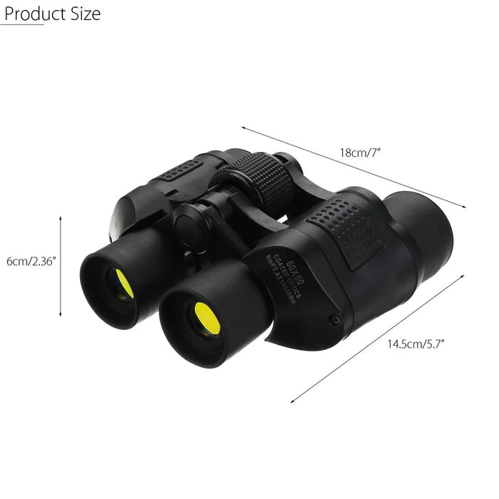 Night Vision 60x60 3000M HD Hunting Binoculars Telescope with Coordinates - Black / Blue - 4