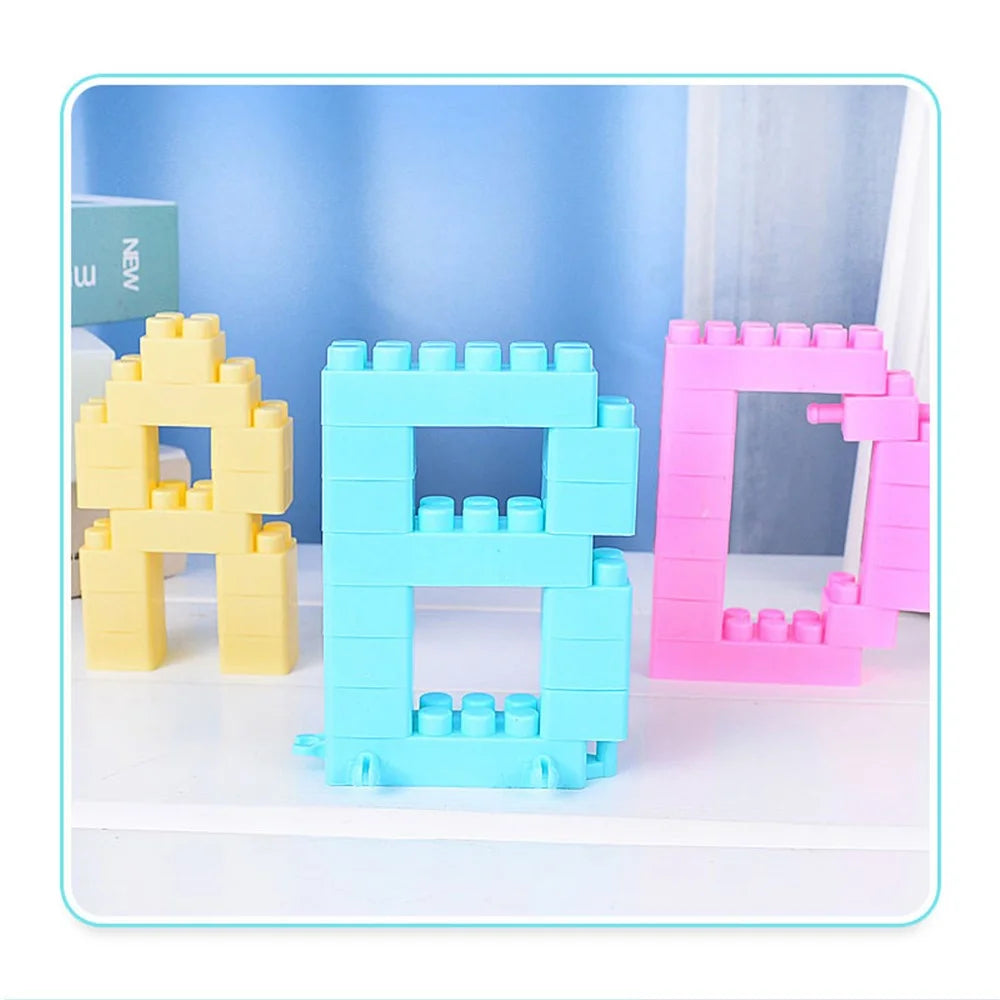 100Pcs Building Blocks Plastic Colorful Educational Toys Gift for Children Kids Child Girls Boys - 3