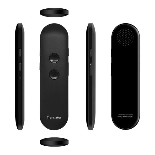 T4 Portable AI Intelligent Voice Translator Instant Real-time Bluetooth-compatible Wireless Language Translator - Black - 1