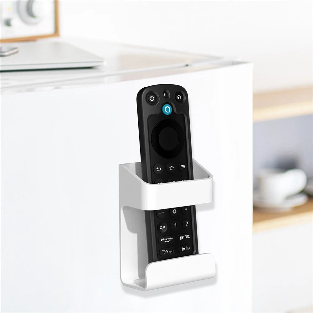 Wall Mounted Remote Control Holder TV Air Conditioner Remote Controller ABS Storage Rack - 4