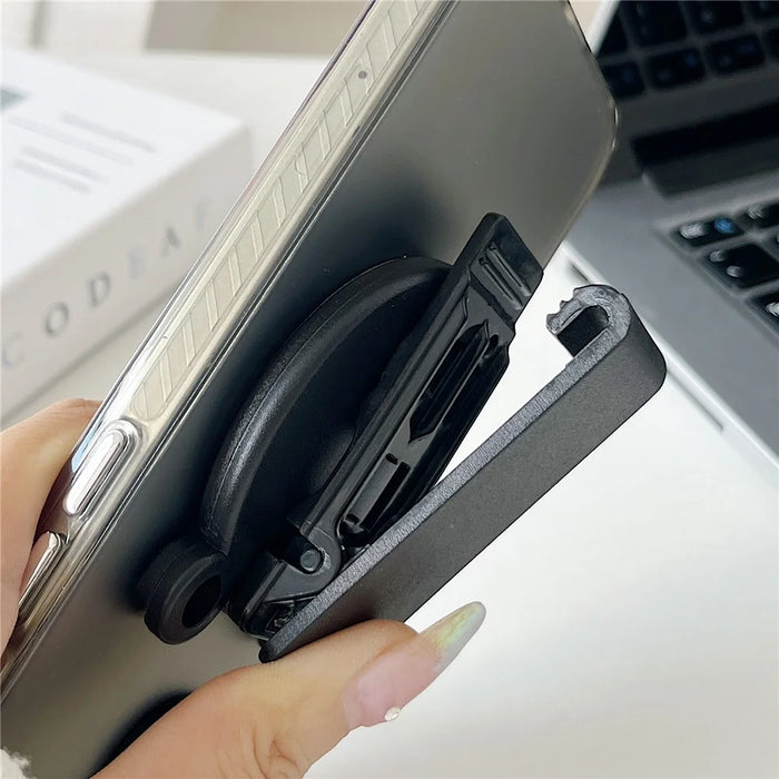 Bear Shape Magnetic Belt Clip Mobile Phone Holder with Clear Tether Tab and Spring Rope - 6