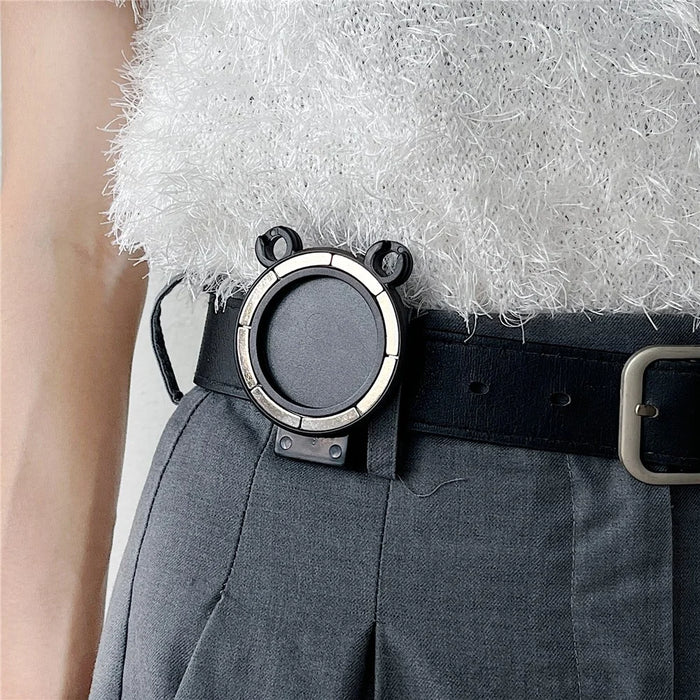 Bear Shape Magnetic Belt Clip Mobile Phone Holder with Clear Tether Tab and Spring Rope - 7