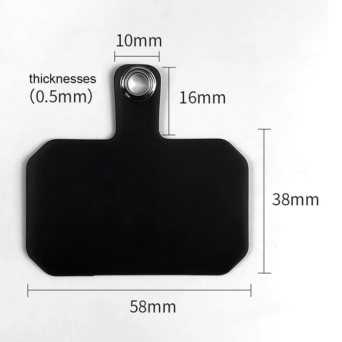 Phone Tether Tab TPU Cell Phone Patch for Phone Strap - Blue - 3
