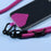 Nylon Phone Tether Tab 0.6mm Thick Heart Patch Phone Lanyard Tether Connector - Dark Purple - 3