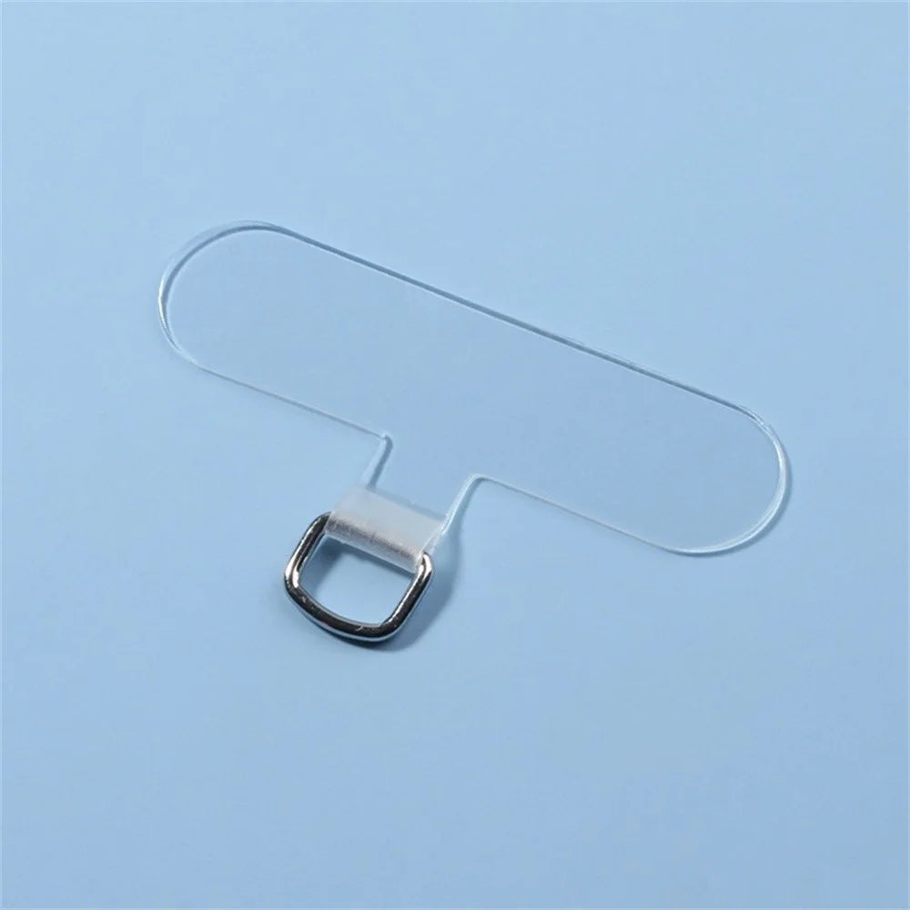 Phone Tether Tab 0.6mm Thick TPU Universal Phone Lanyard Patch Pad - Small T-Shaped - 1