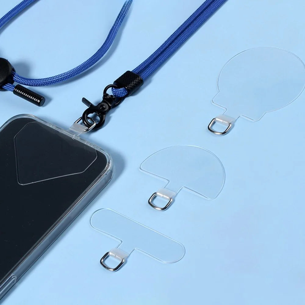 Phone Tether Tab 0.6mm Thick TPU Universal Phone Lanyard Patch Pad - Small T-Shaped - 2