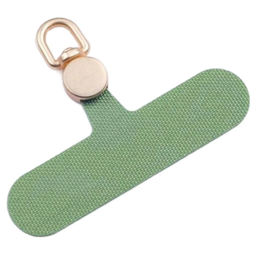 Phone Tether Tab Rotatable Gold Ring Cloth Universal Phone Lanyard Patch - Grass Green / 7.5mm Thick - 1