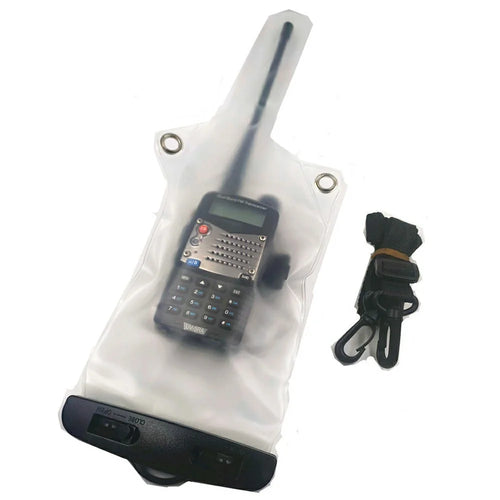 PVC Walkie Talkie Case IPX8 Waterproof Bag Storage Pouch with Carrying Strap for Two Way Radio - 1
