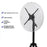 3D Holographic Projection Advertising Machine Protective Cover Transparent Acrylic for 42cm Fan - 2