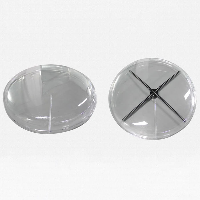 3D Holographic Projection Advertising Machine Protective Cover Transparent Acrylic for 56cm Fan - 3