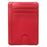 Card Holder RFID Blocking Leather Ultra Slim Wallet Credit Card Case Card Protector - Red - 1