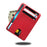 Card Holder RFID Blocking Leather Ultra Slim Wallet Credit Card Case Card Protector - Red - 2