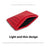 Card Holder RFID Blocking Leather Ultra Slim Wallet Credit Card Case Card Protector - Red - 3