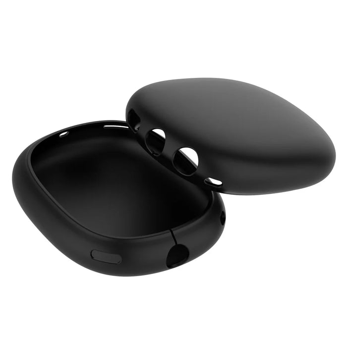 Silicone Case Cover for AirPods Max with USB-C Bluetooth-Compatible Headset Anti-Scratch Ear Pad Soft Shell Protectors - Black - 4
