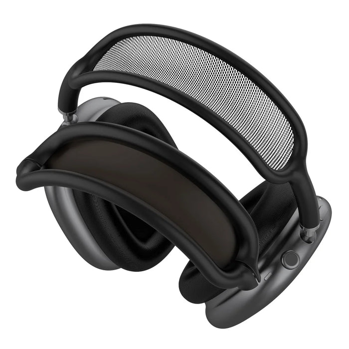 Silicone Headband Cover Case for AirPods Max with USB-C Soft Headband Protectors Cushion - Black - 1