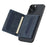 LC.IMEEKE Magnetic Card Holder Kickstand RFID Blocking PU Leather Phone Back Card Case - Blue - 3