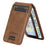 LC.IMEEKE Phone Magnetic Card Holder RFID Blocking Card Slots Leather Kickstand - Brown - 3