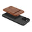 LC.IMEEKE Phone Magnetic Card Holder RFID Blocking Card Slots Leather Kickstand - Brown - 5
