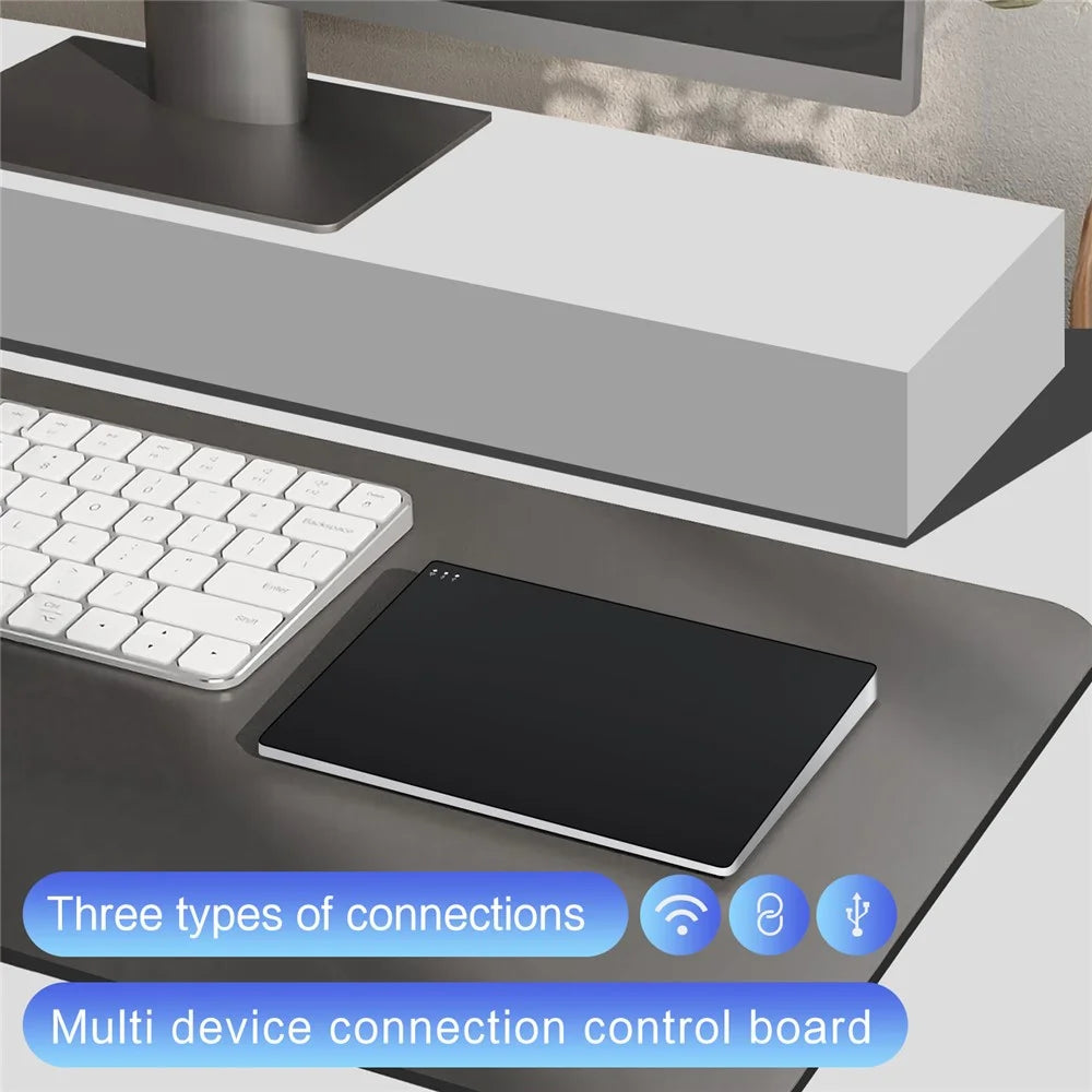 Multi-Touch Touchpad High Precision Type-C Wired WiFi 2.4G Wireless Trackpad for Tablet PC Laptop - Black - 5