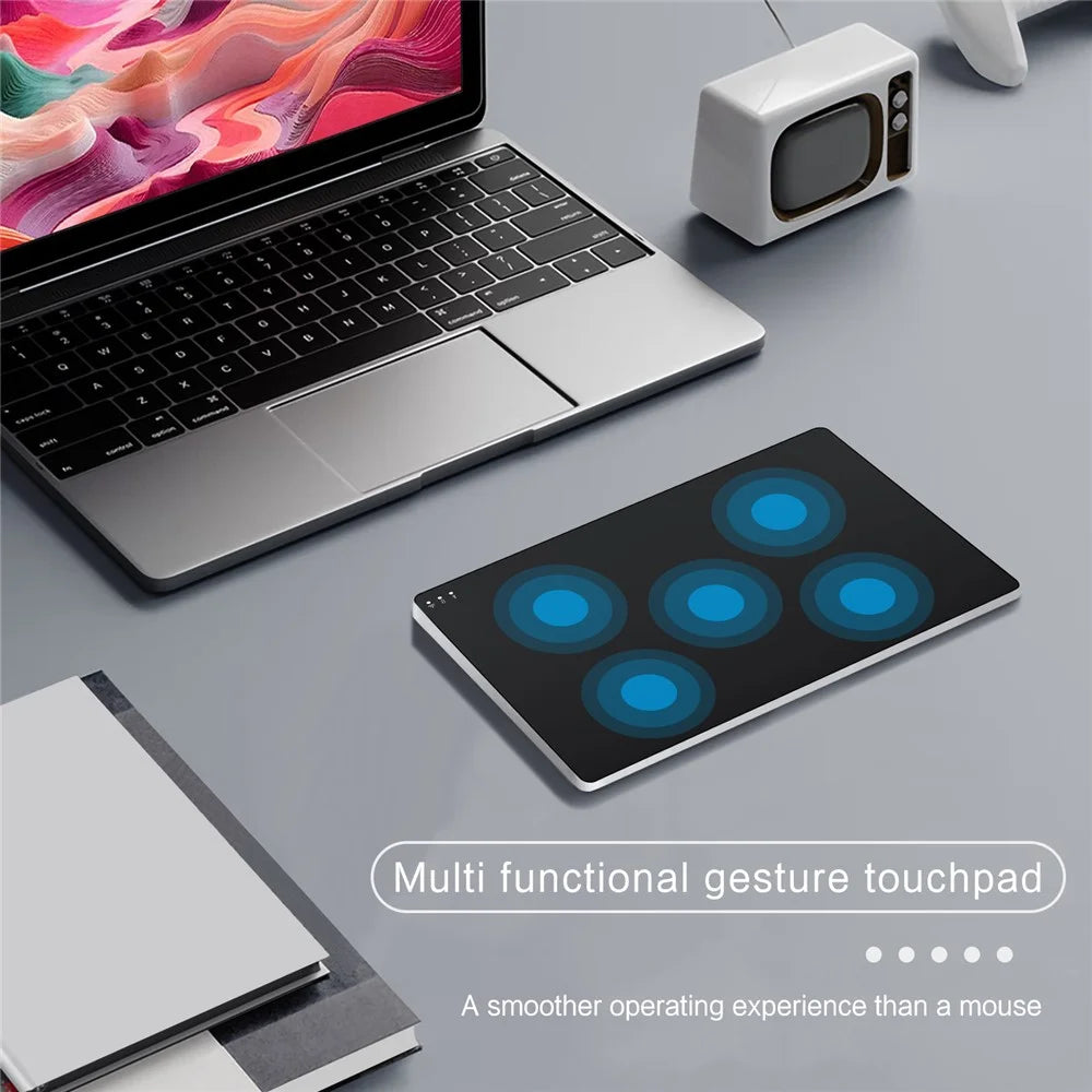 Multi-Touch Touchpad High Precision Type-C Wired WiFi 2.4G Wireless Trackpad for Tablet PC Laptop - Black - 6