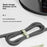 CS04S Multipurpose Elastic Silicone Cable Organizer Tie 130mm Cord Management Reusable Fastening Strap - Black - 3