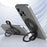 Magnetic Kickstand Metal Phone Grip Ring Holder with Finger Strap  - Black - 5