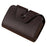 Multi-Function Card Holder Accordion Style Wallet 9 Card Slots 2 Utility Pockets Horizontal Design - Brown - 1