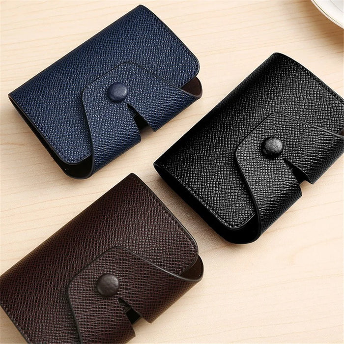 Multi-Function Card Holder Accordion Style Wallet 9 Card Slots 2 Utility Pockets Horizontal Design - Brown - 7
