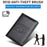 TP-8296 RFID Passport Holder Multifunctional Genuine Leather Travel Wallet with Card Slots  /  Ticket Pocket - Black - 3