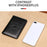 TP-8296 RFID Passport Holder Multifunctional Genuine Leather Travel Wallet with Card Slots  /  Ticket Pocket - Black - 4