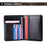 TP-8296 RFID Passport Holder Multifunctional Genuine Leather Travel Wallet with Card Slots  /  Ticket Pocket - Black - 5