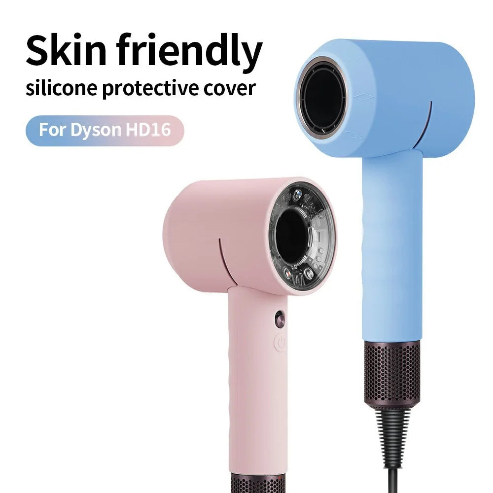 For Dyson Supersonic Nural (HD16) Hair Dryer Silicone Skin Cover Anti Scratch Protective Case - Pink - 2