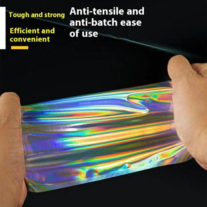 100Pcs / Pack 20x30cm Laser Design Self Sealing Bags Resealable Moistureproof Ziplock Bag - 2