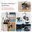 K10A Car Phone Mount Holder Foldable Rotatable Adjustable Height Double-Sided Magnetic Suction Cup - Black - 2